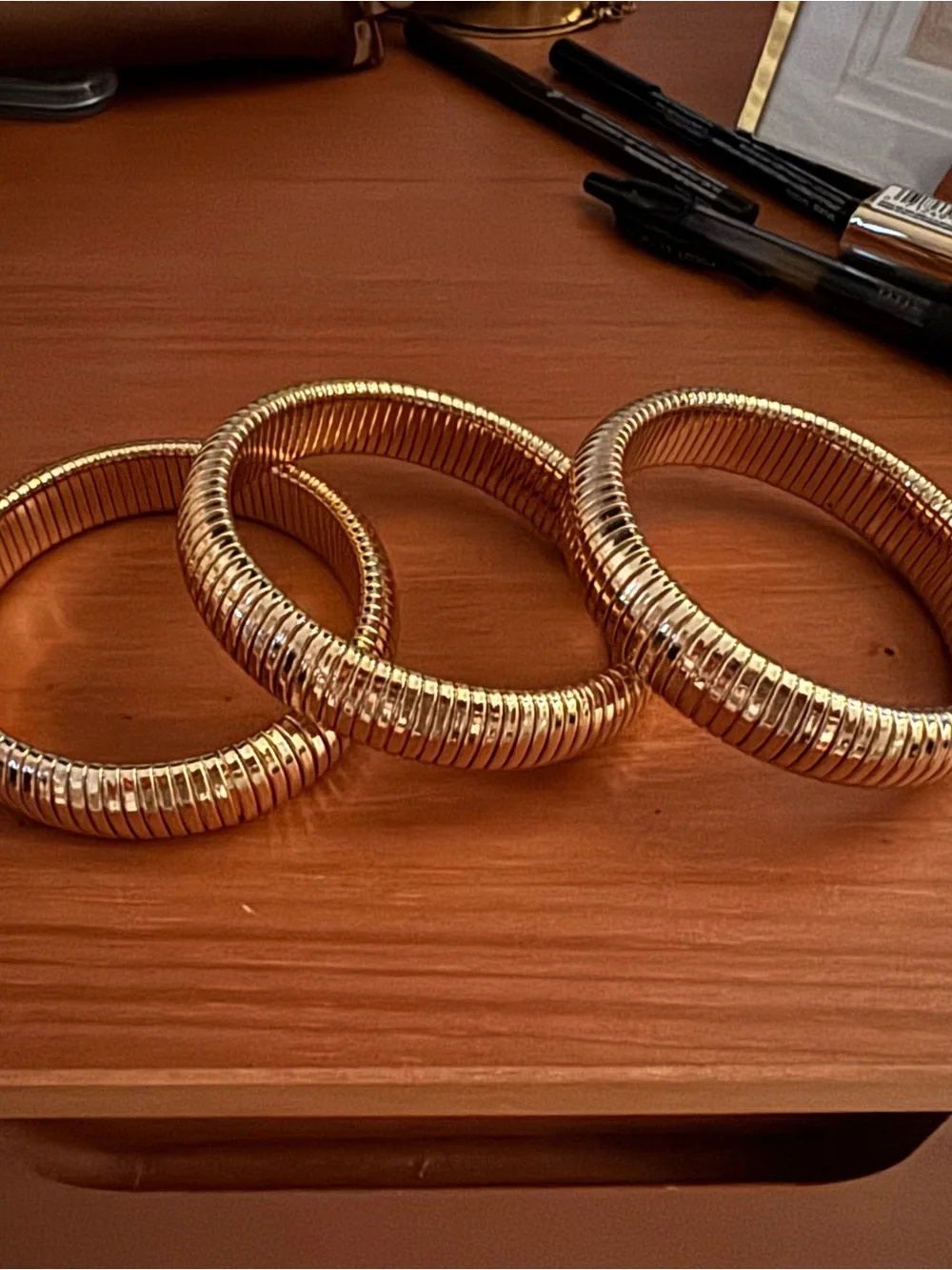 ettika Gold Coil Snake-Style Stretch Bracelet Set